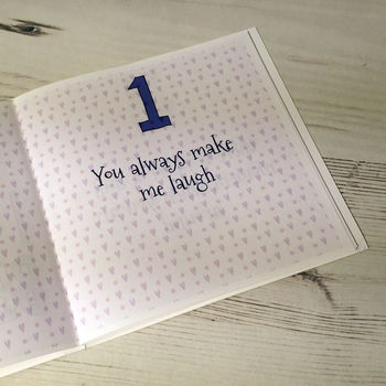 Personalised Wife Anniversary Book Card, 5 of 7