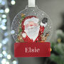 Personalised Santa Acrylic Snowglobe Decoration, thumbnail 1 of 4