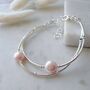 Freshwater Pearl And Sterling Silver Bracelet, thumbnail 2 of 6