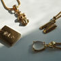 Initial Letter Pendant Necklace, 18k Gold Plated, thumbnail 4 of 7