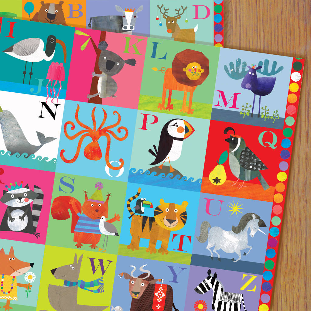 Alphabet Gift Wrap Two Sheets By Kali Stileman Publishing ...