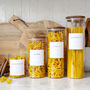 Acacia Storage Jar With Personalised Waterproof Label, thumbnail 1 of 11