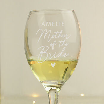 Personalised Mother Of The Bride Flute Glass, 3 of 3