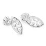 Solid Sterling Silver Wave Studs, thumbnail 1 of 3