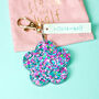 Pink And Blue, Confetti Glitter Keyring, thumbnail 5 of 10