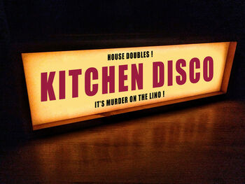 Kitchen Disco Personalised Lightbox, 3 of 4