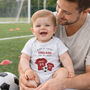 Personalised England Football Baby Outfit, thumbnail 1 of 9