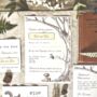 Woodland Wedding Stationery Recycled, thumbnail 4 of 8