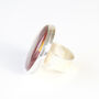 Mookaite Round Gemstone Ring Set In Sterling Silver, thumbnail 5 of 6