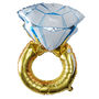 Engagement Wedding Ring Foil Balloon, thumbnail 2 of 3