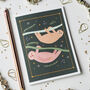 Jungle Sloth Christmas Card, thumbnail 1 of 4