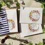 Wildflower Wreath Ready To Write Save The Date Cards, thumbnail 4 of 5