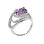Amethyst 925 Sterling Silver Statement Ring, thumbnail 3 of 5