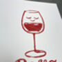 'Rosso' Red Wine Screenprint, thumbnail 1 of 5