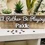 Padel Father's Day Gift Wooden Hobby Sign, thumbnail 2 of 2