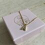 A Initial Zirconia Gold Pendant Necklace, thumbnail 5 of 6