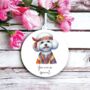 Personalised Bichon Frise Hippie Dog Decoration, thumbnail 1 of 2