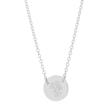 Gold Plated Or Sterling Silver Wildflower Necklace, 3 of 5