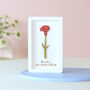 August Birth Flower Miniature Poppy Wall Art Gift, thumbnail 3 of 12
