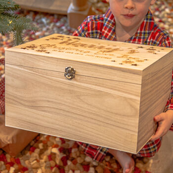Personalised Wooden Christmas Eve Box, 4 of 4