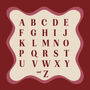 Personalised Initial Print With Wavy Border, thumbnail 4 of 11