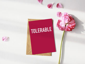 Tolerable Greetings Card, 3 of 3