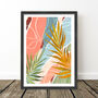 Colourful Abstract Leaf Art Print, thumbnail 9 of 10