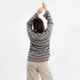 Rosie Striped Jumper Knitting Kit, thumbnail 4 of 12