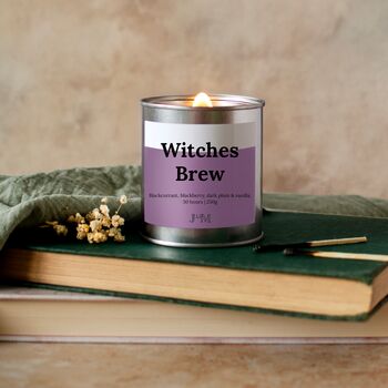 Witches Brew Wood Wick Autumnal Candle, 2 of 7