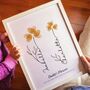 Finger Print Flower Garden Framed Print, thumbnail 1 of 4