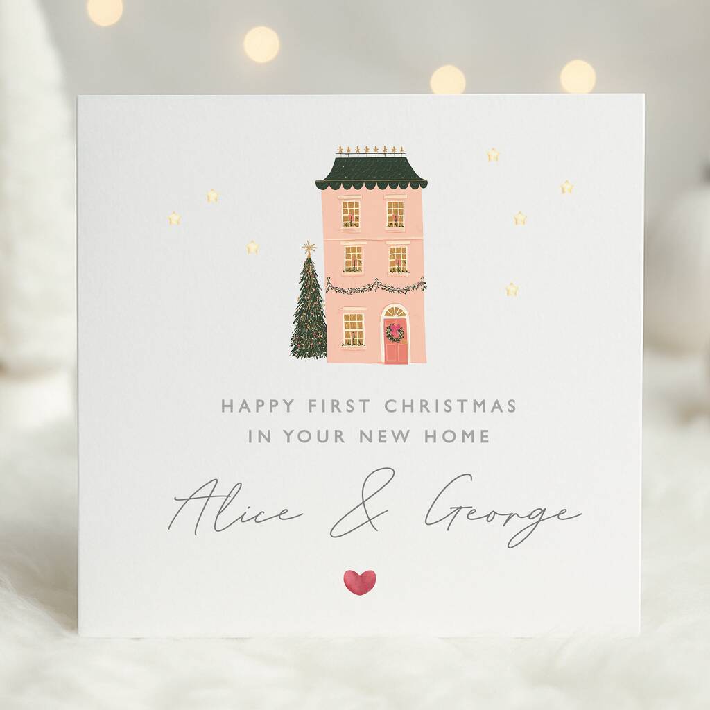 'Happy 1st Christmas In Your New Home' Personalised Card