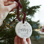 Personalised First Christmas Bauble Decoration, thumbnail 5 of 8