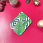 Geometric Pattern And Leaves Pill Case Holder, thumbnail 1 of 2