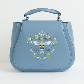 Fable Blue Signature Bee Vintage Purse Bag, 2 of 4