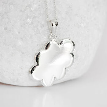 Personalised Sterling Silver Cloud Necklace, 2 of 11