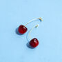 Cherry Long Drop Earrings, thumbnail 1 of 4