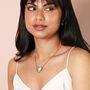 Mixed Metals Chunky Heart Pendant Necklace, thumbnail 2 of 4