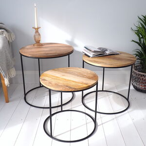 Round and Industrial Coffee Tables