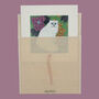Reusable Eco Friendly Fluffy Cat Card Blank Inside Or Optional Handwritten Message, thumbnail 10 of 11