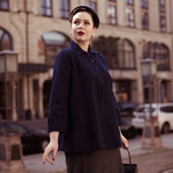 Swing Jacket In Green Vintage 1940s Style, 2 of 2