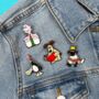 Wallace And Gromit Feathers Mcgraw Enamel Pin Badge, thumbnail 2 of 2