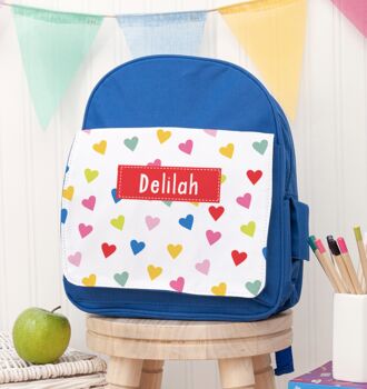 Personalised Back To School Patterned Rucksack, 8 of 8