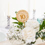 Simple Elegance Engraved Wreath Table Number Signs, thumbnail 1 of 3