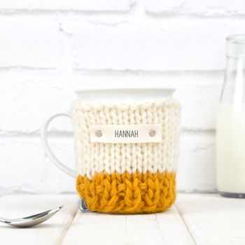 Personalised Colour Block Cosy And Mug, 5 of 8