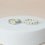 Adjustable Pearl Ring Set, thumbnail 4 of 4