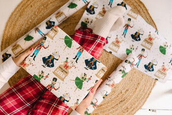 Personalised Christmas Nutcracker Wrapping Paper, 2 of 4