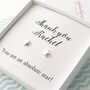 Personalised Star Thank You Earrings, thumbnail 1 of 2