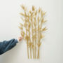 Luxury Gold Metal Bamboo Leaf Wall Art Decor, thumbnail 4 of 5