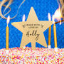 Personalised 'Made With Love' Star Cake Topper, thumbnail 1 of 7