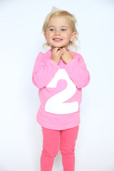 Kids Number Tshirt, I Am Two, Birthday Top, Numbers Top, 3 of 5